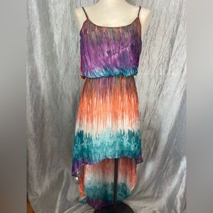 Wet Seal high low bright & colorful dress S